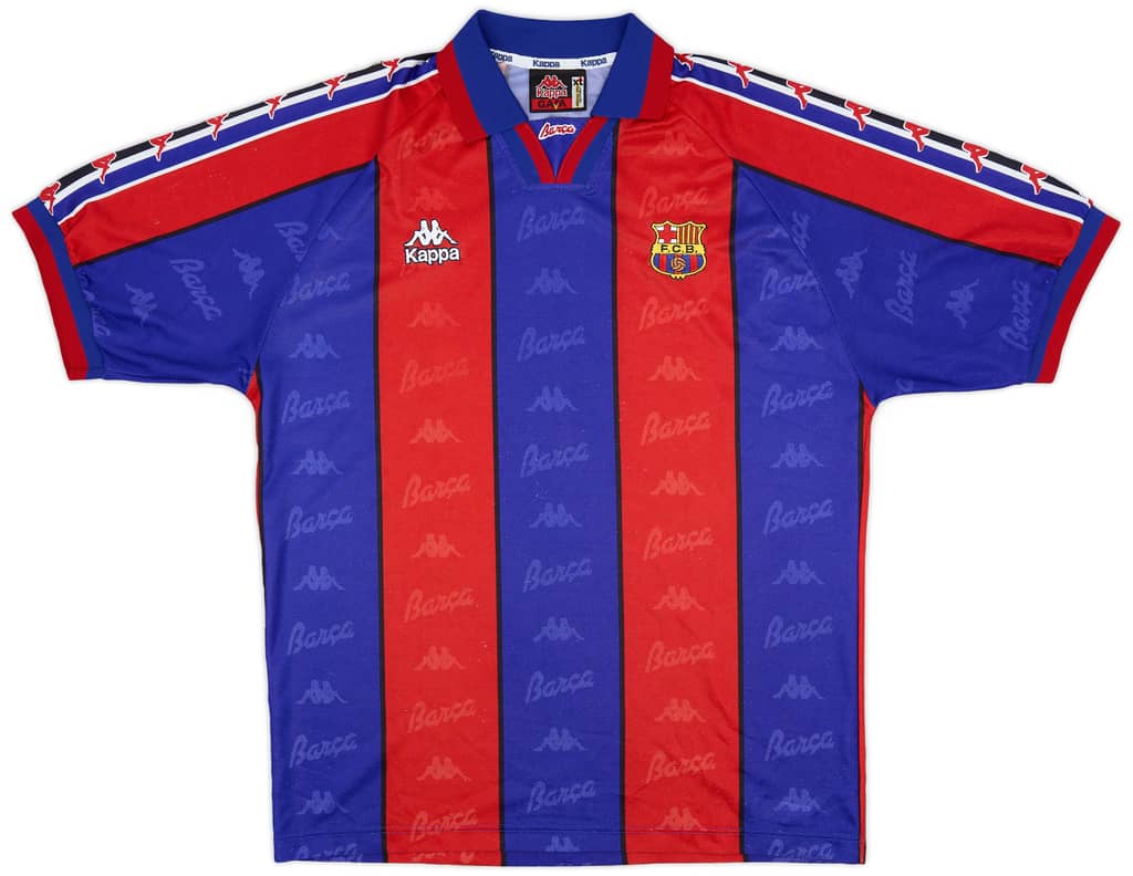 1995-97 Barcelona Home Shirt - 8/10 - (XL)