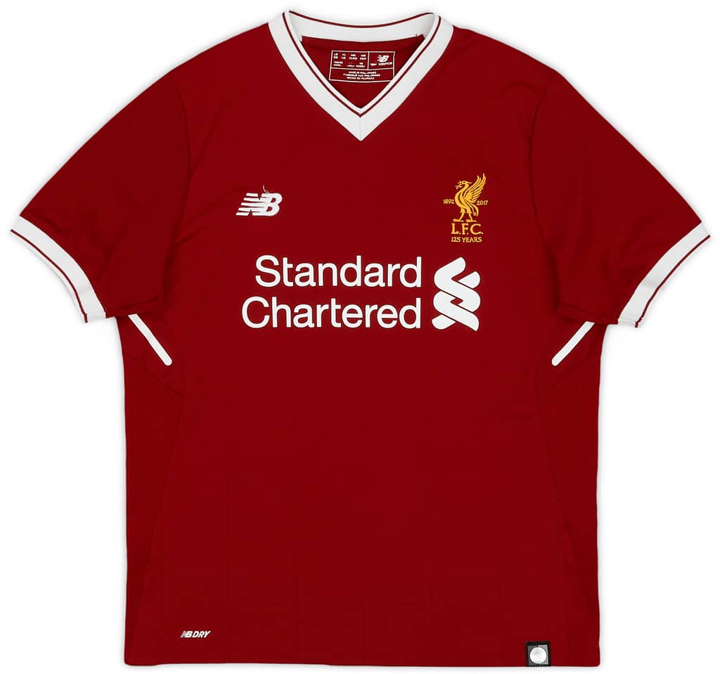 2017-18 Liverpool 125 Years Home Shirt - 8/10 - (L.Boys)