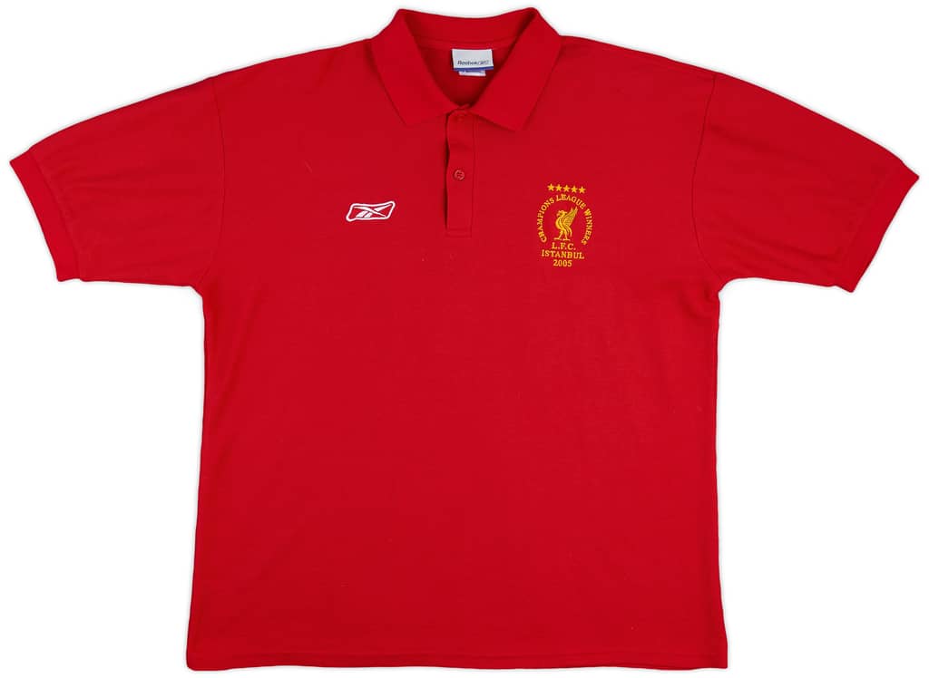 2005-06 Liverpool Reebok CL Winners Polo Shirt - 8/10 - (L)