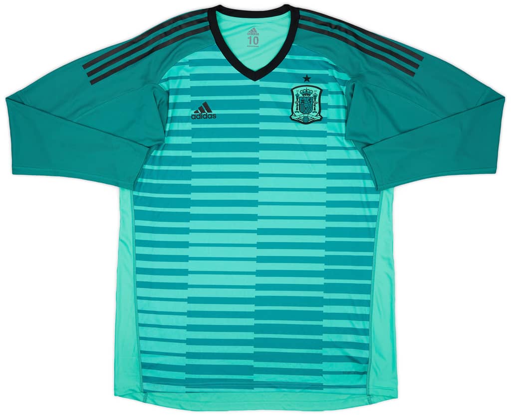 2018-19 Spain Player Issue GK Shirt - 8/10 - (XL)