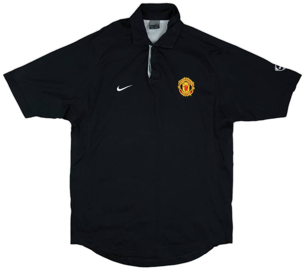 2003-04 Manchester United Nike Polo Shirt - 8/10 - (L)