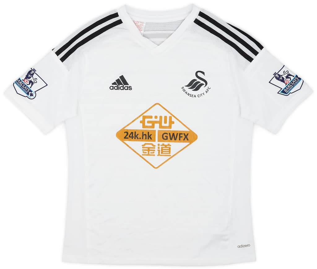 2014-15 Swansea Home Shirt - 8/10 - (XL.Boys)
