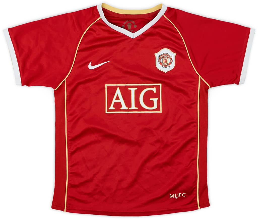 2006-07 Manchester United Home Shirt - 6/10 - (6-7Years)