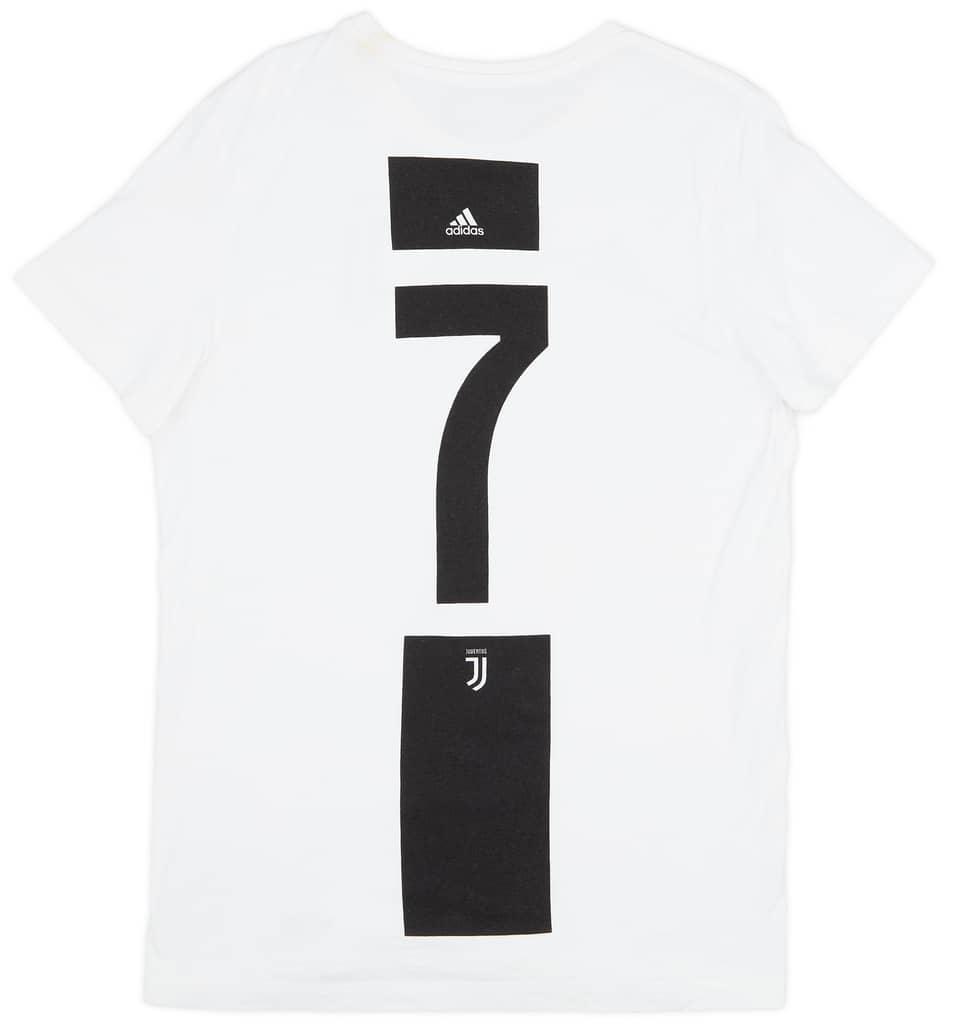 2021-22 Juventus adidas Cotton Tee #7 - 8/10 - (L)
