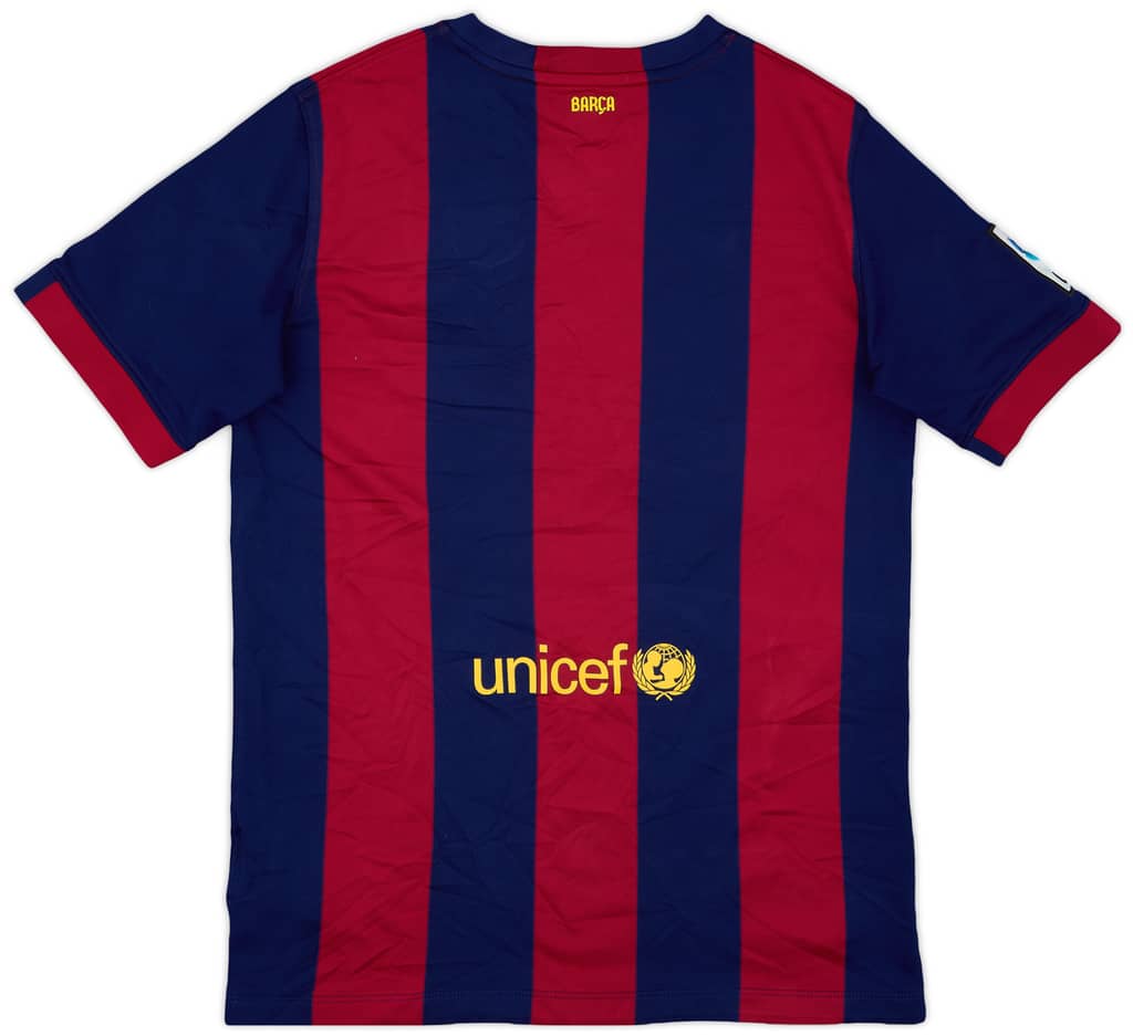 2014-15 Barcelona Home Shirt - 8/10 - (XL.Boys)
