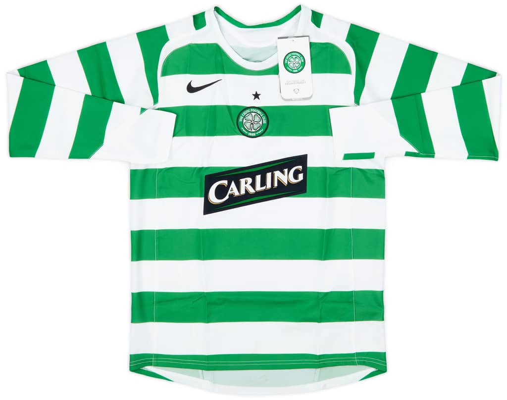 2005-07 Celtic Home L/S Shirt (L.Boys)