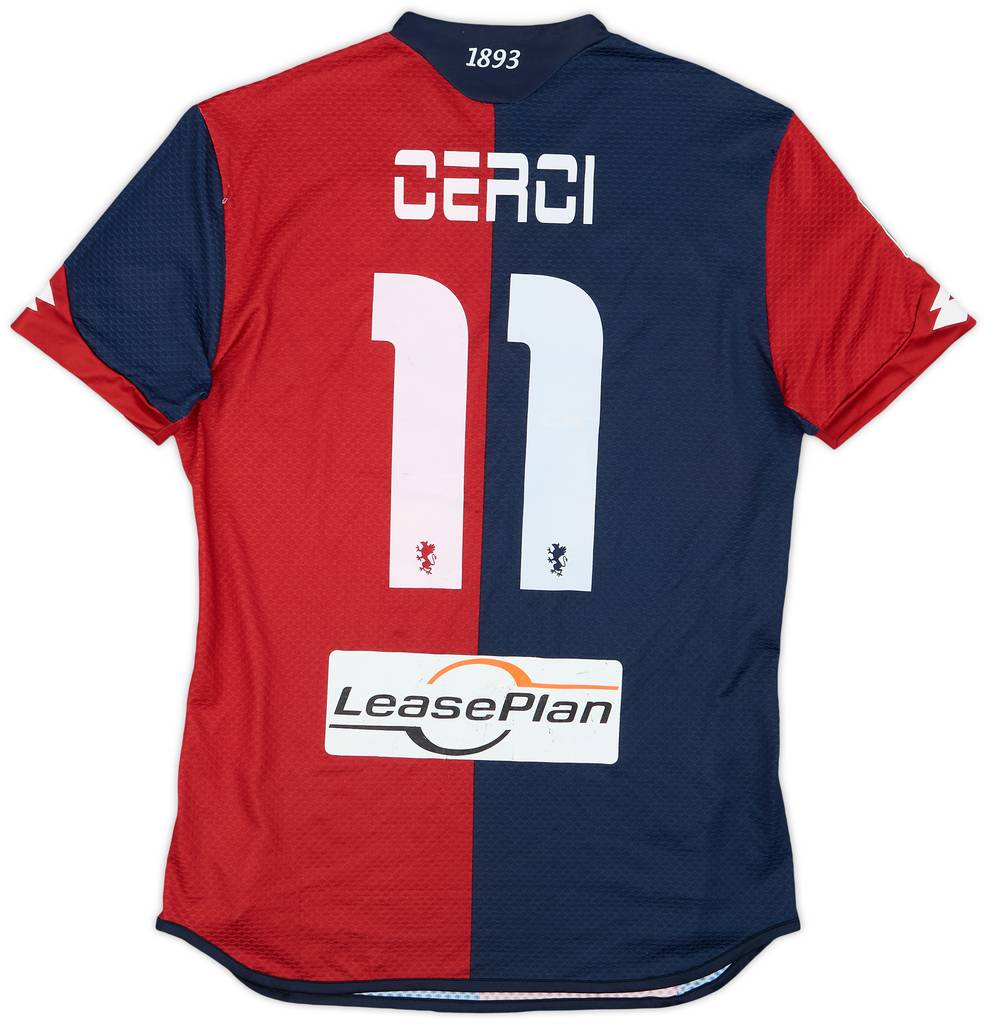 2015-16 Genoa Match Issue Home Shirt Cerci #11