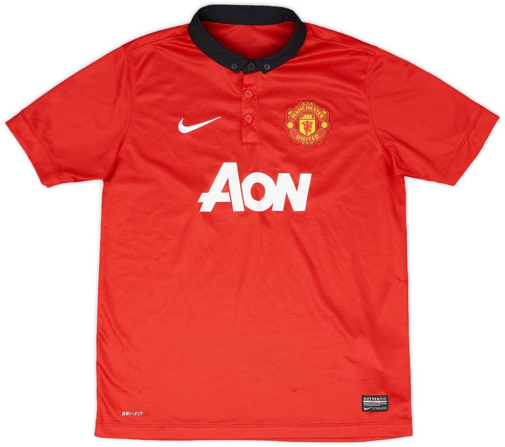 2013-14 Manchester United Home Shirt - 8/10 - (L.Boys)