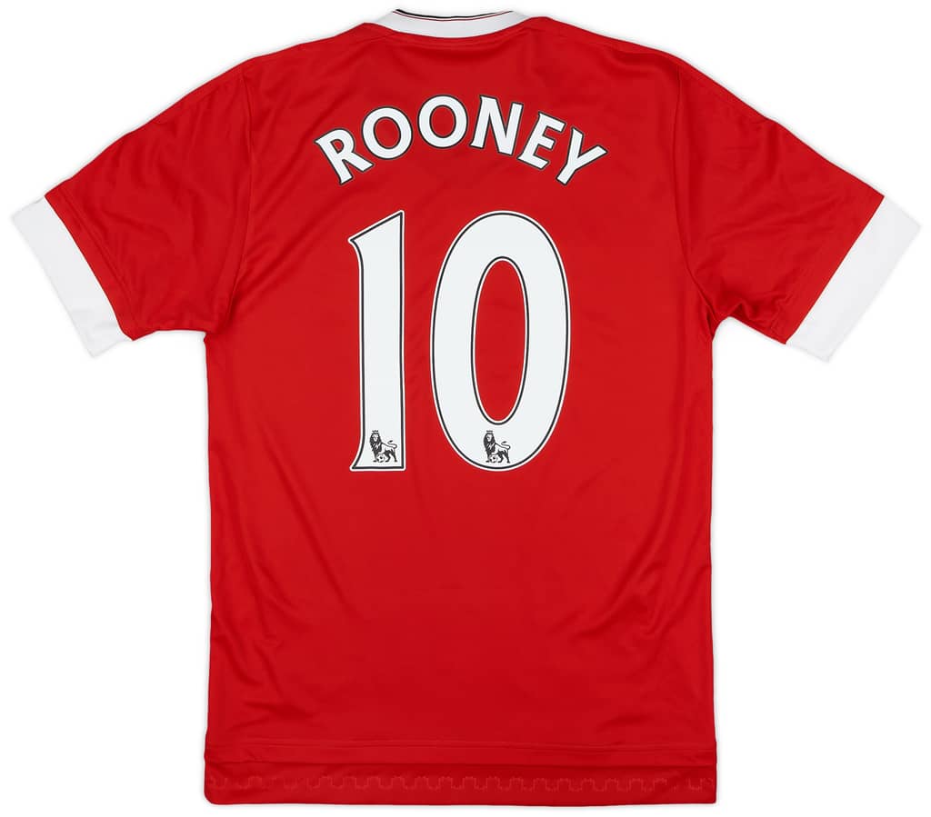 2015-16 Manchester United Home Shirt Rooney #10 - 9/10 - (XS)