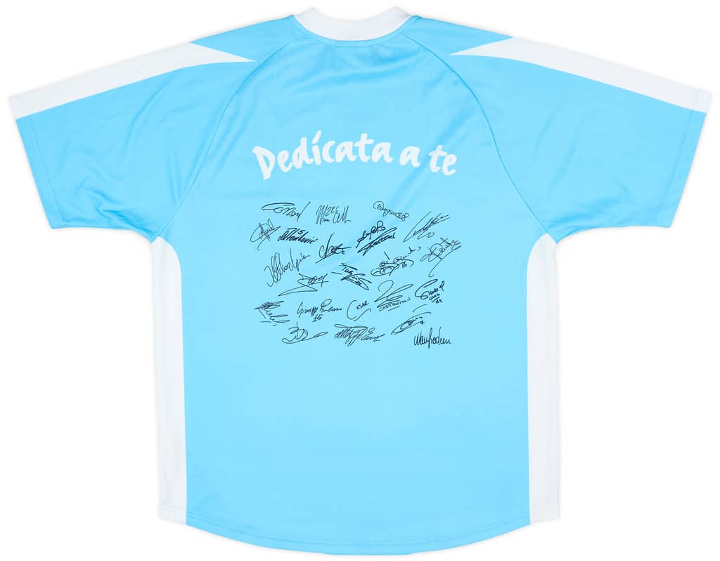 2003-04 Lazio 'Signed' Basic Home Shirt - 9/10 - (L)