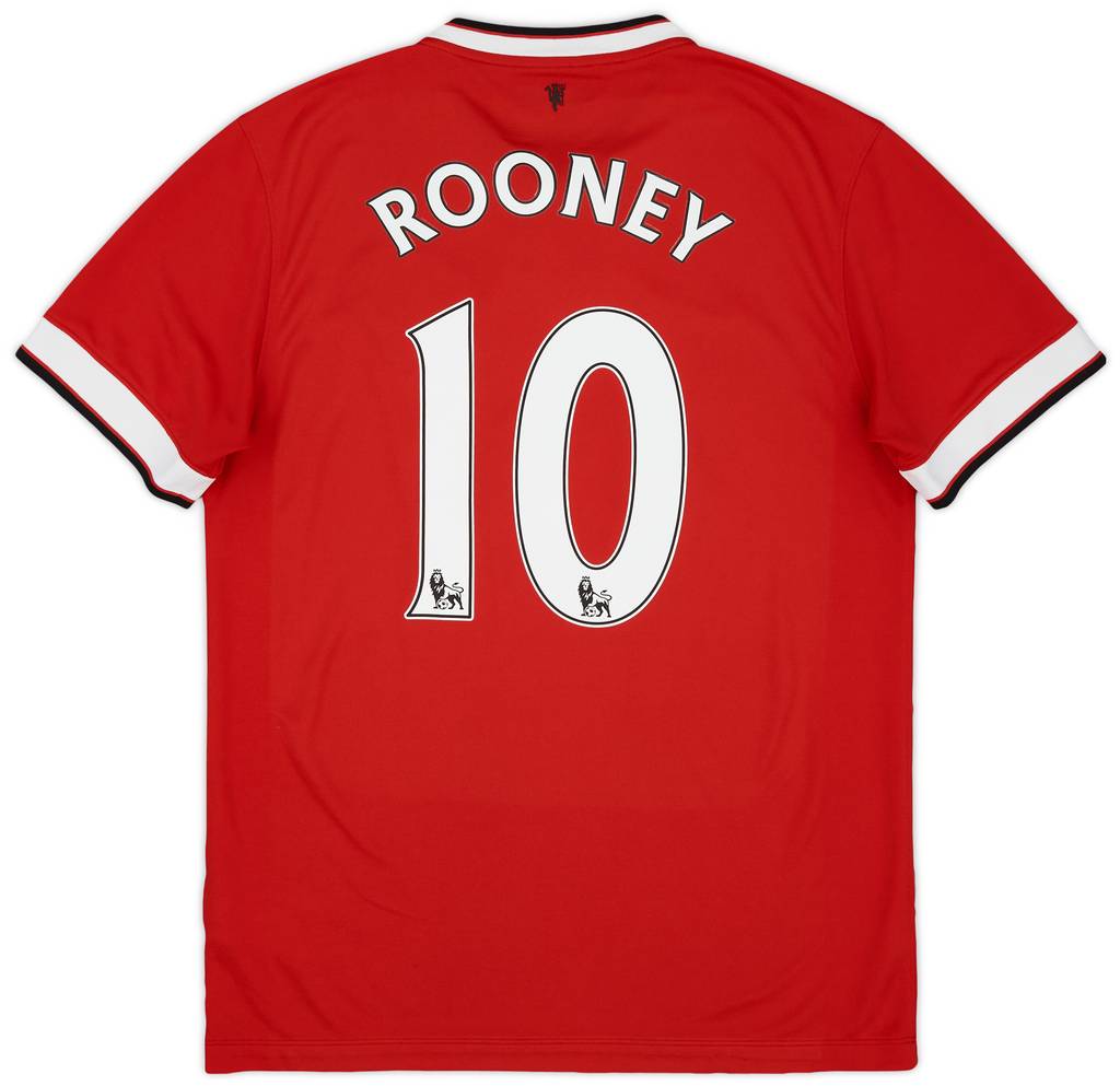 2014-15 Manchester United Home Shirt Rooney #10 - 6/10 - (M)
