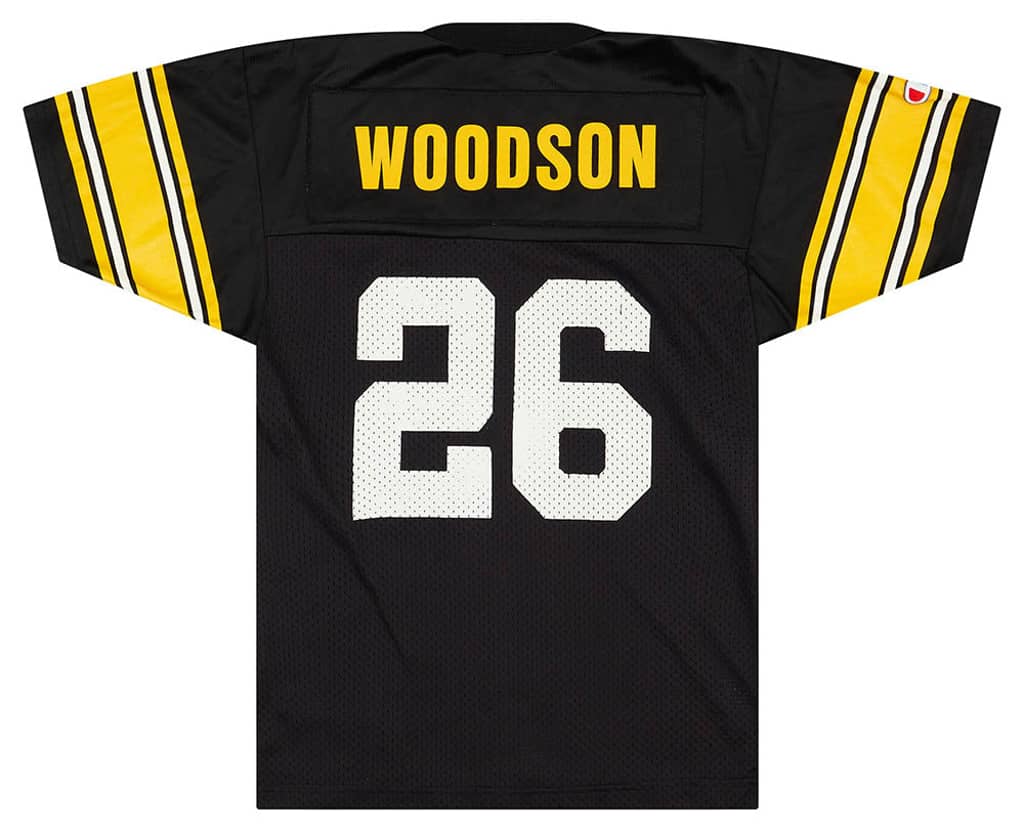 1992-96 Pittsburgh Steelers Woodson #26 Champion Jersey (Home) Y