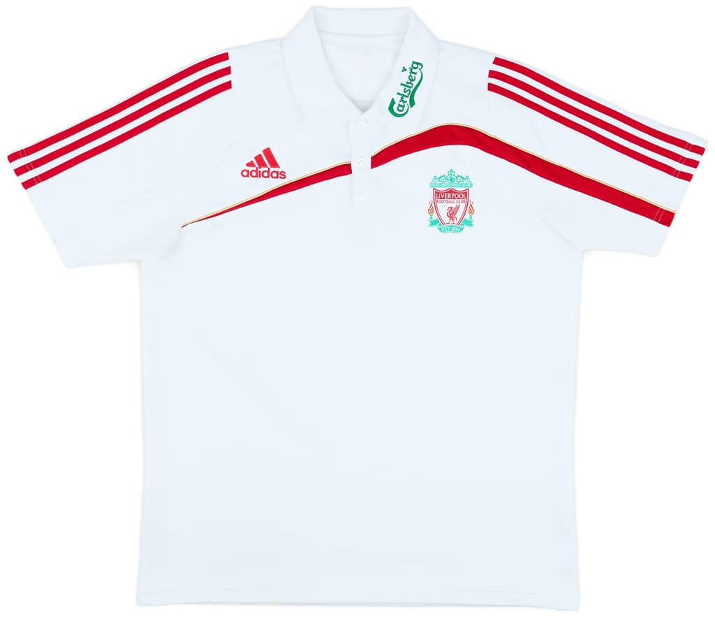 2009-10 Liverpool adidas Polo Shirt - 8/10 - (L)