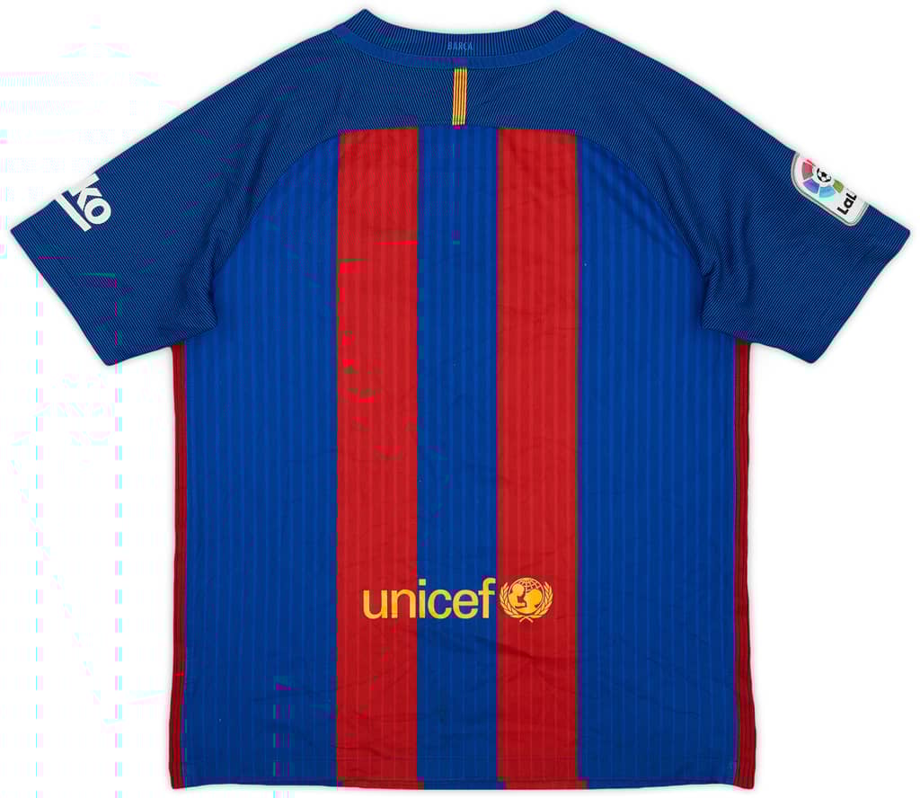 2016-17 Barcelona Home Shirt - 9/10 - (XL.Boys)