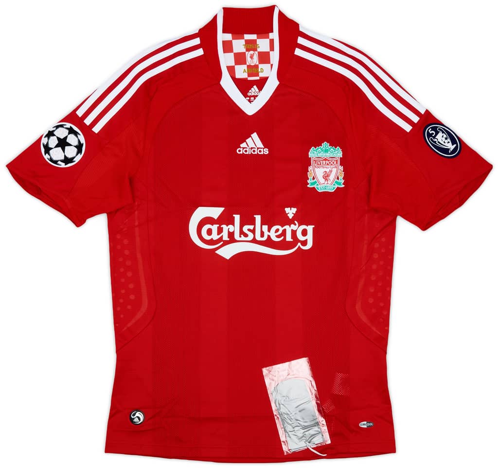 2008-10 Liverpool Home Shirt Gerrard #8 (S)