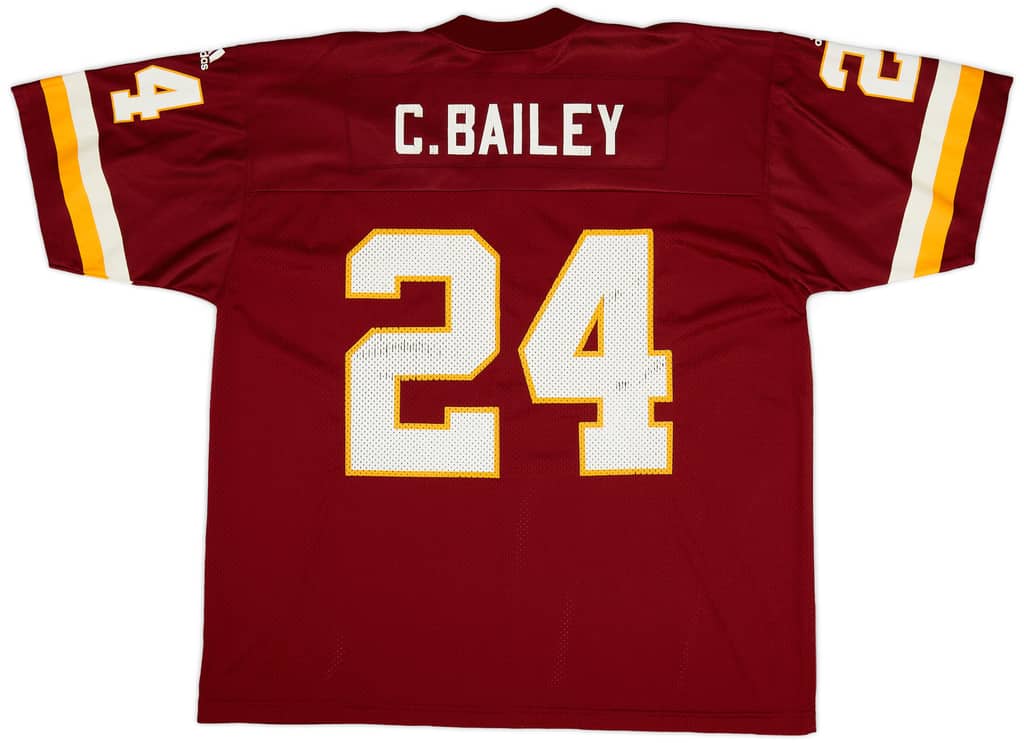 1999-00 Washington Redskins Bailey #24 adidas Jersey (Home) XL