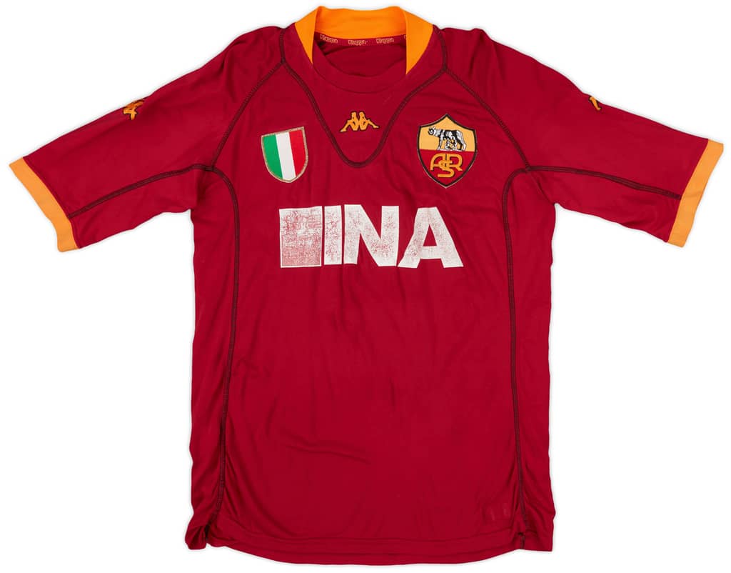 2001-02 Roma Home Shirt - 5/10 - (L)