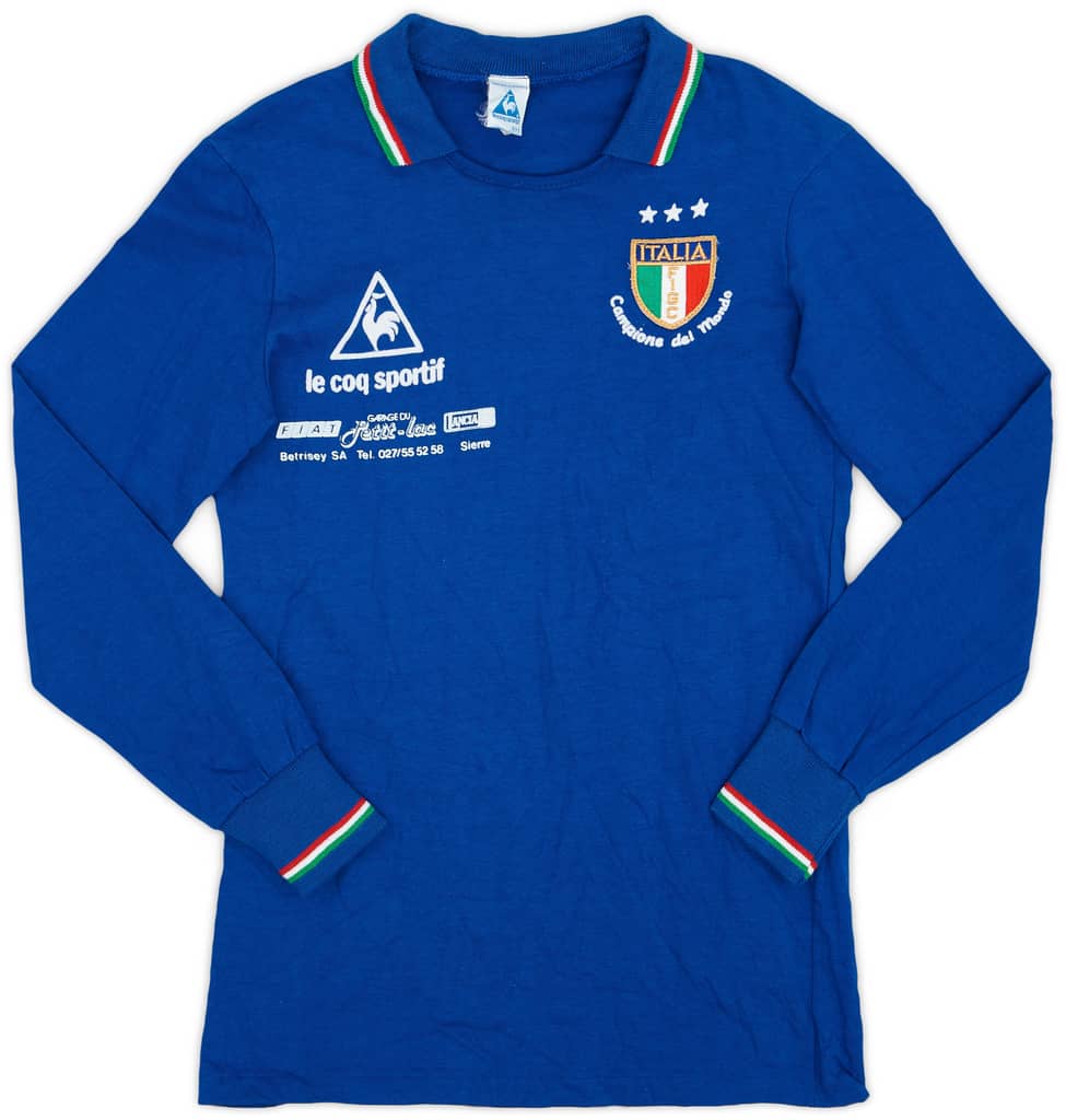 1982 Italy 'Campione del Mondo' Home/Training L/S Shirt - 9/10 - (S)