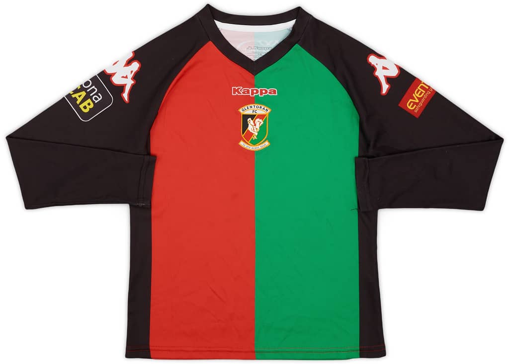 2015-16 Glentoran Home L/S Shirt - 9/10 - (XL.Boys)