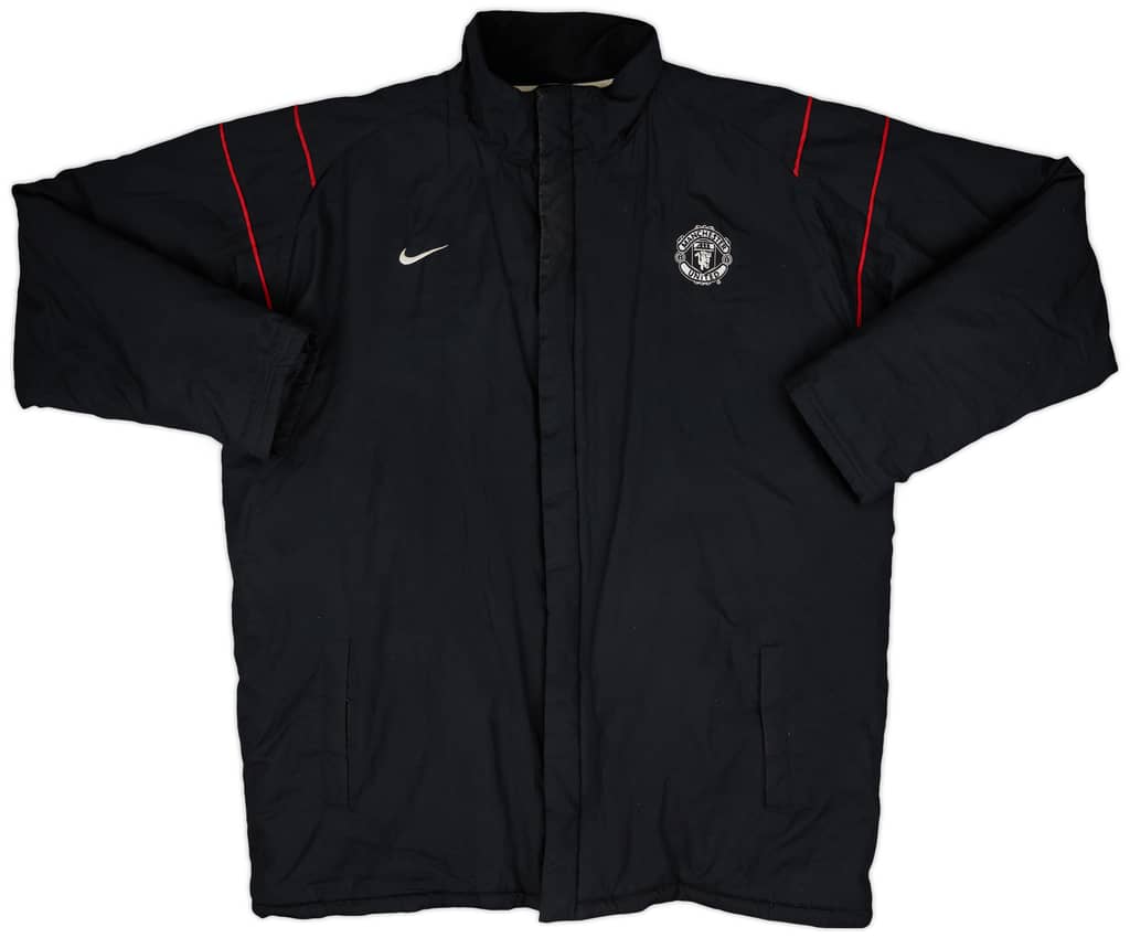 2003-04 Manchester United Nike Padded Bench Coat - 8/10 - (XL)