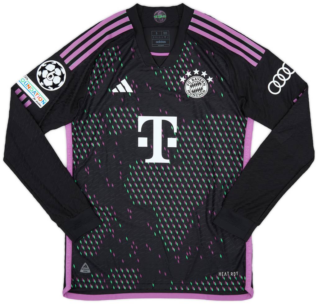 2023-24 Bayern Munich Champions League Match Issue Away L/S Shirt Sane #10