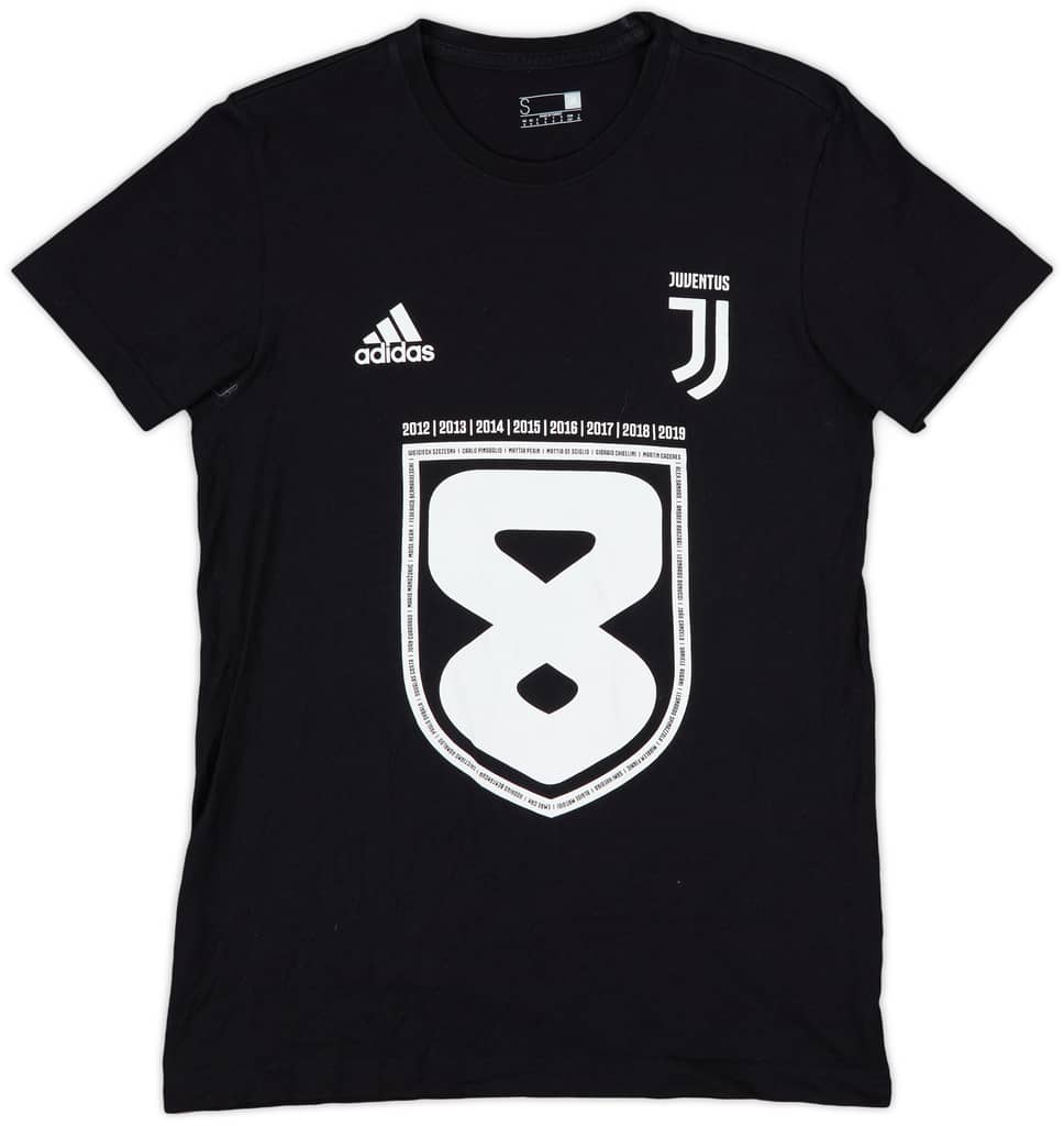 2019-20 Juventus adidas Cotton Tee - 9/10 - (S)