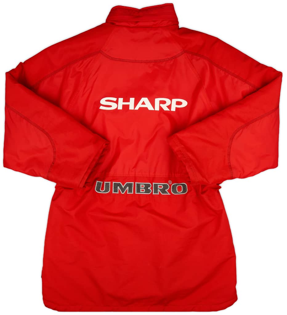 1998-99 Manchester United Umbro Padded Bench Coat - 9/10 - (L)