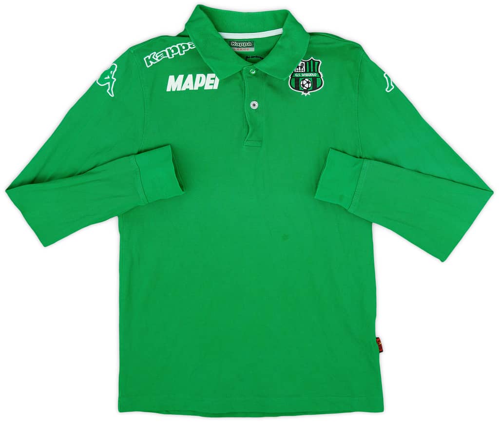 2016-17 Sassuolo Kappa Polo L/S Shirt - 8/10 - (L)