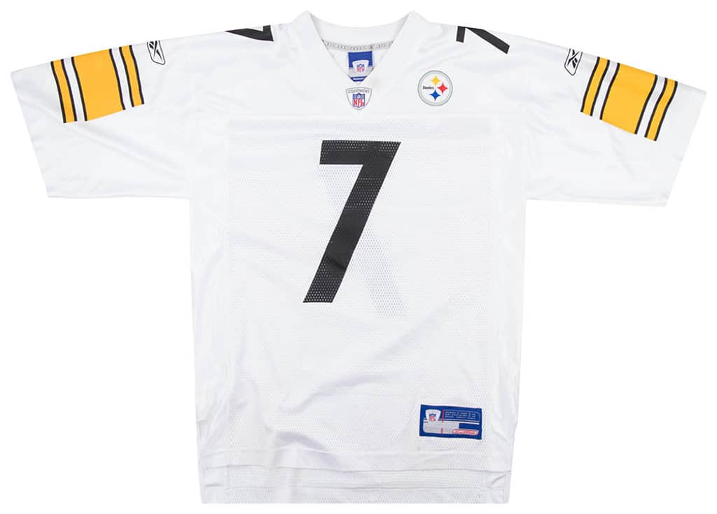 2004 Pittsburgh Steelers Roethlisberger #7 Reebok On Field Jersey (Away) M