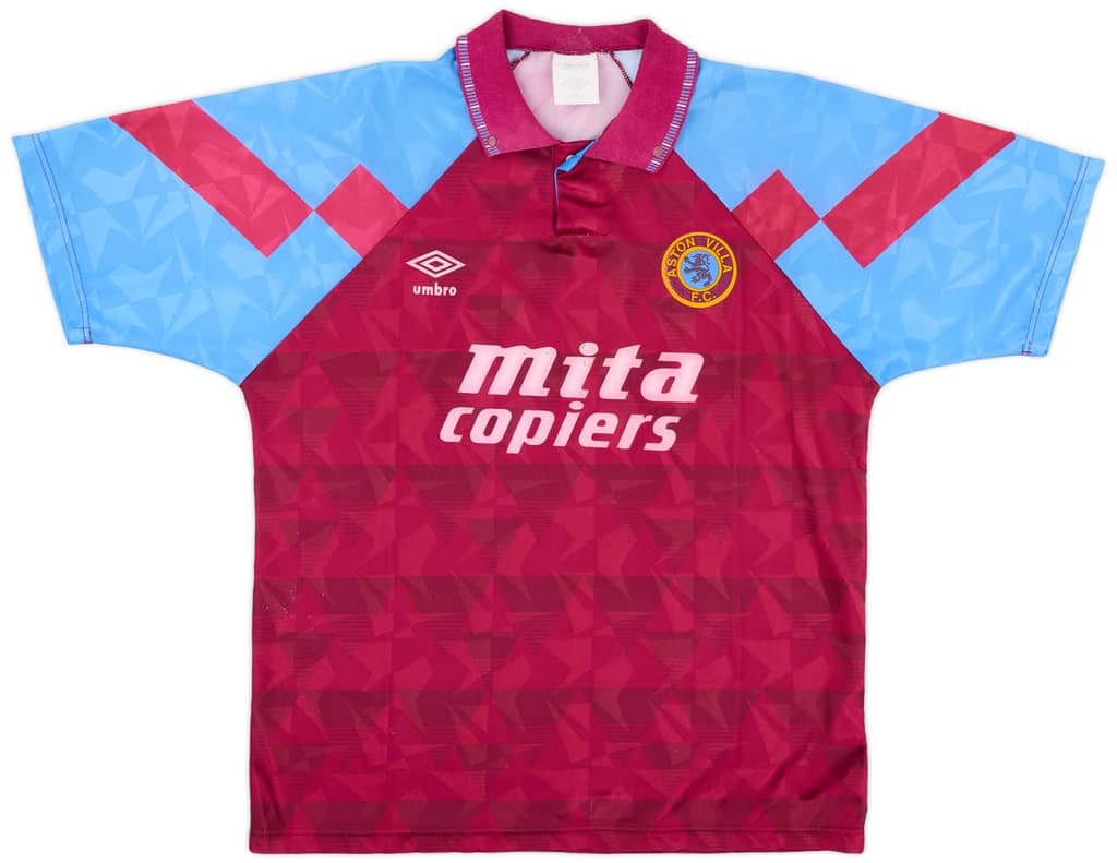 1990-92 Aston Villa Home Shirt - 7/10 - (M)
