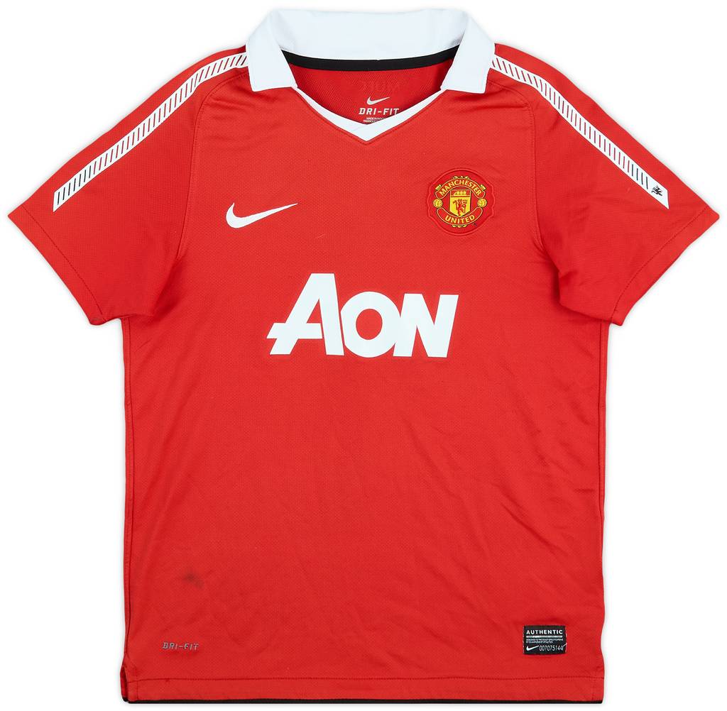 2010-11 Manchester United Home Shirt - 8/10 - (M.Boys)