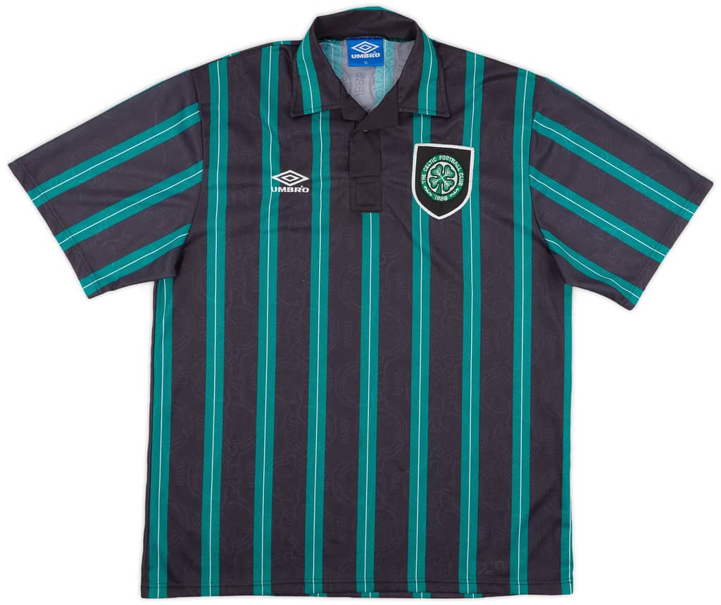 1992-93 Celtic Away Shirt - 9/10 - (XL)