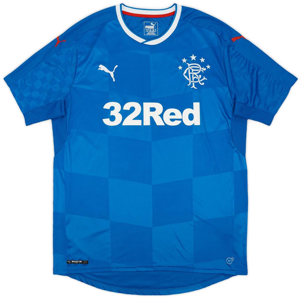 2016-18 Rangers Home Shirt - 8/10 - (L)