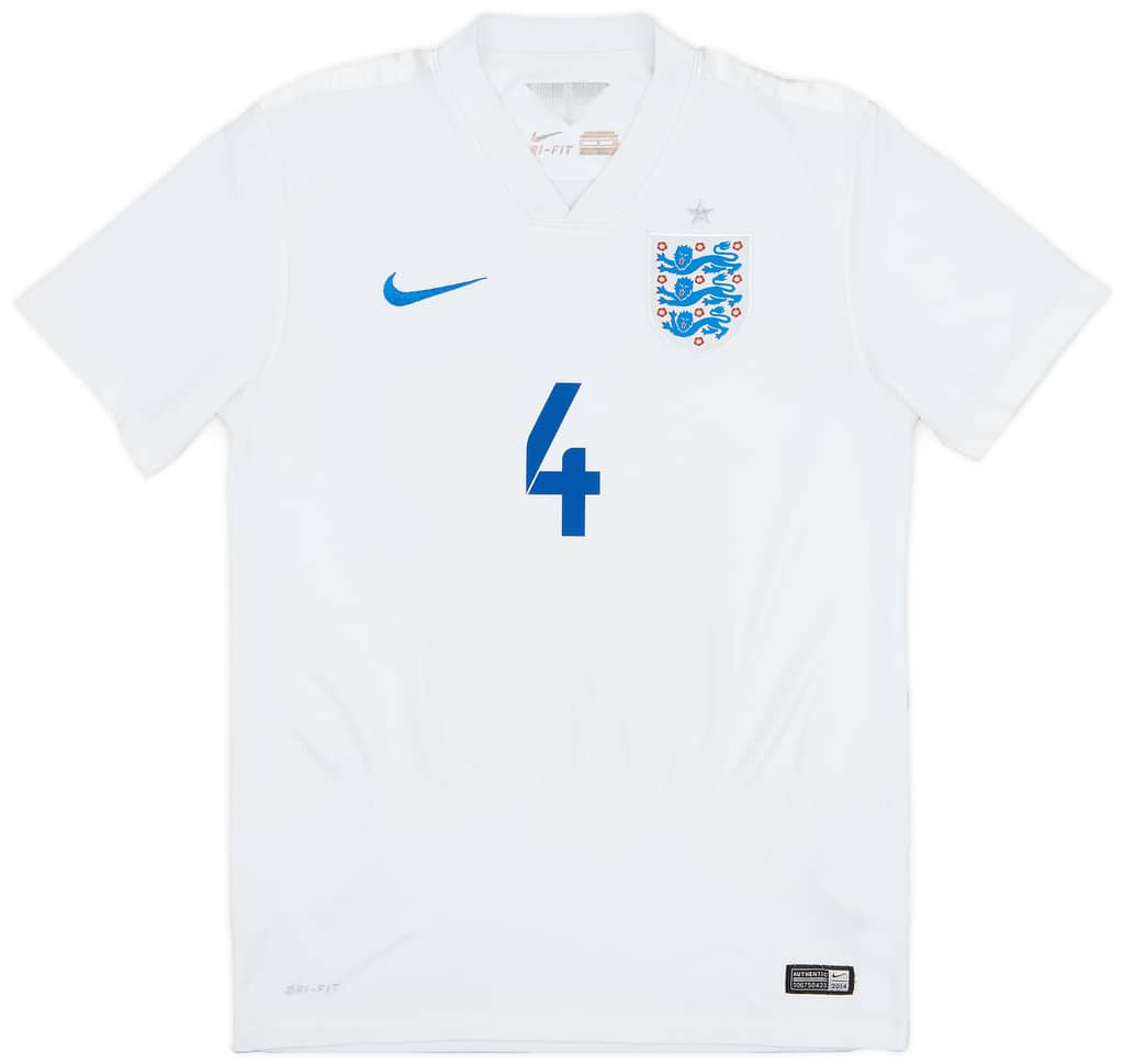 2014-15 England Home Shirt Gerrard #4 - 7/10 - (S)