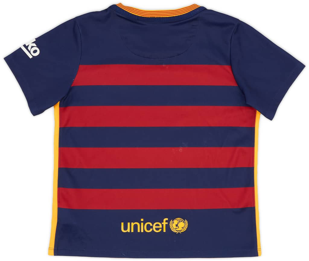 2015-16 Barcelona Home Shirt - 6/10 - (S.Boys)