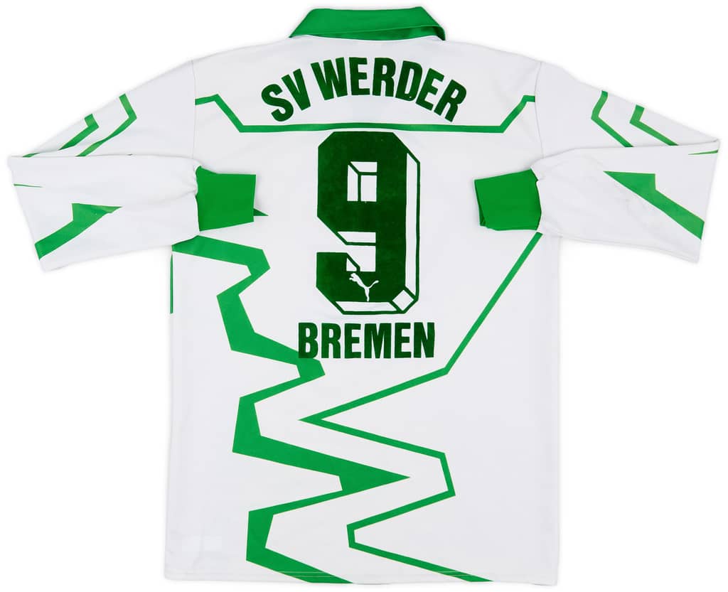 1993-94 Werder Bremen Match Issue Home Shirt #9