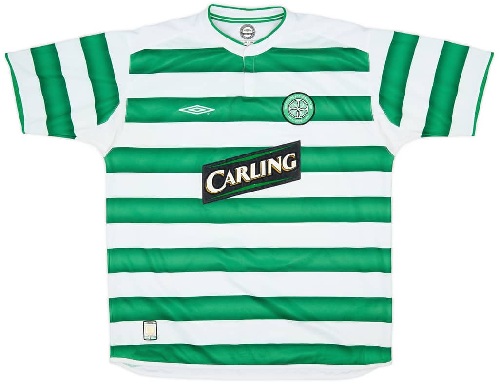 2003-04 Celtic Home Shirt Lennon #18 - 7/10 - (XL)