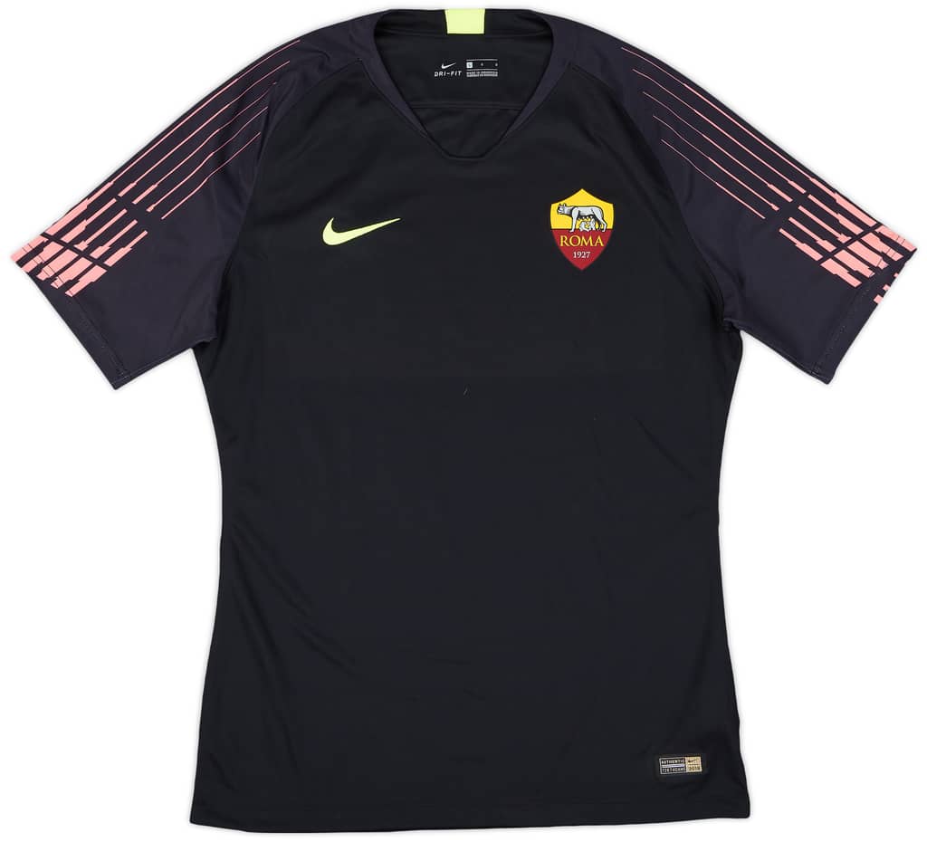 2018-19 Roma Authentic GK S/S Shirt - 10/10 - (L)