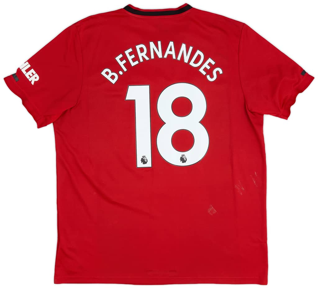 2019-20 Manchester United Home Shirt B.Fernandes #18 - 5/10 - (XL)