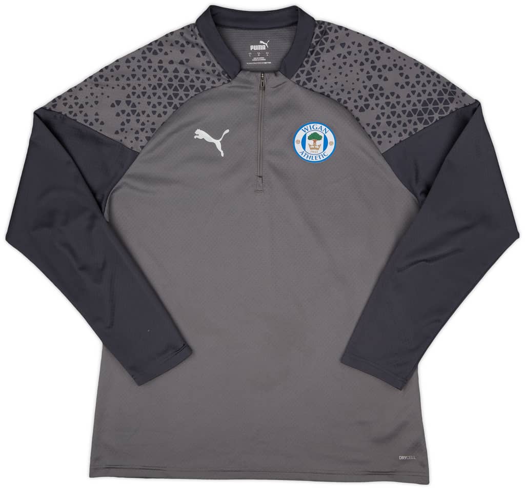 2022-23 Wigan Puma 1/4 Zip Drill Top - 8/10 - (L)