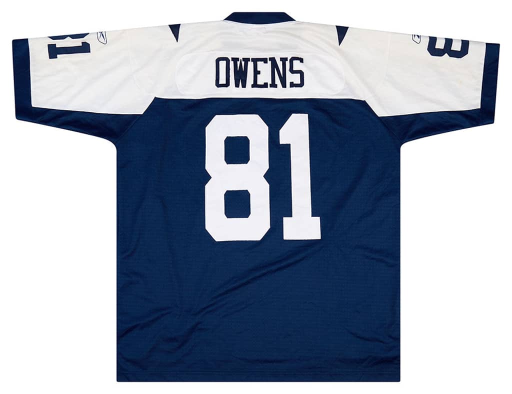 2006 Dallas Cowboys Owens #81 Reebok Premier Throwback Jersey XL