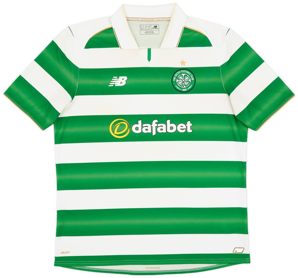 2016-17 Celtic Home Shirt - 7/10 - (XL)