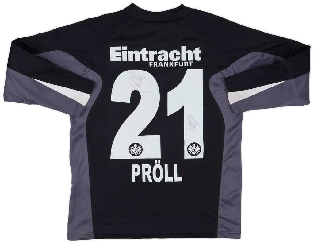 2005-06 Eintracht Frankfurt Signed GK Shirt Proll #21 - 6/10 - (XS)