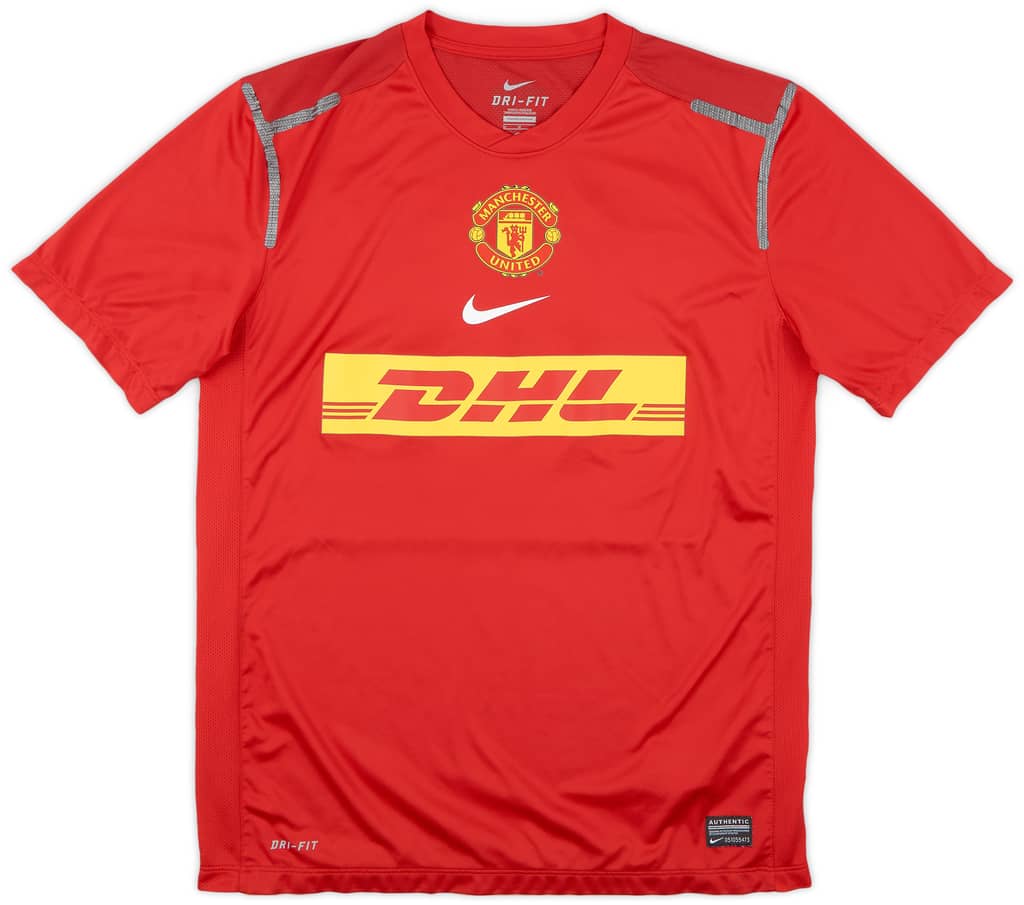 2012-13 Manchester United Player Issue Nike Training Shirt - 8/10 - (M)