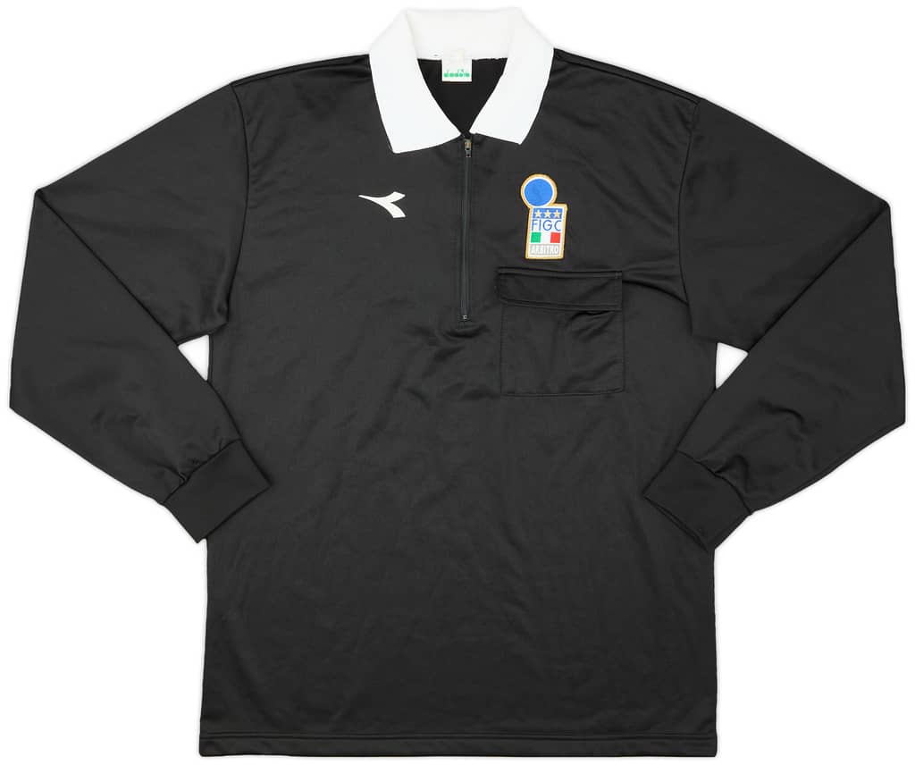 1990s Italy FIGC Diadora Referee L/S Shirt - 9/10 - (XL)