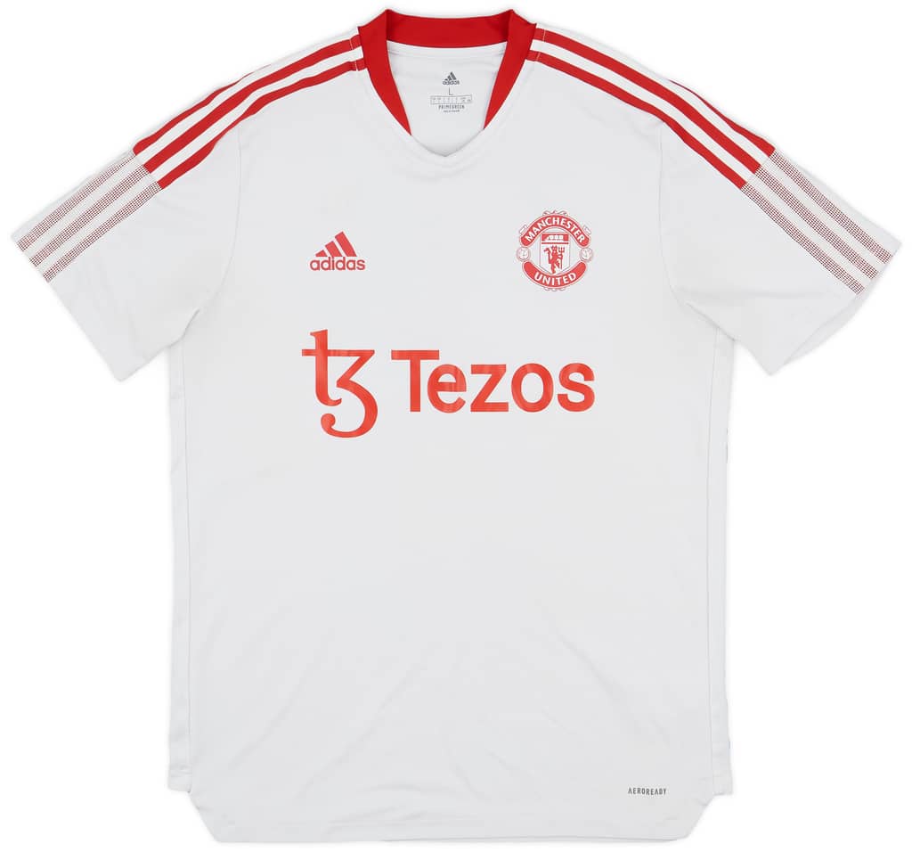 2021-22 Manchester United Staff Issue adidas Training Shirt DT - 5/10 - (L)