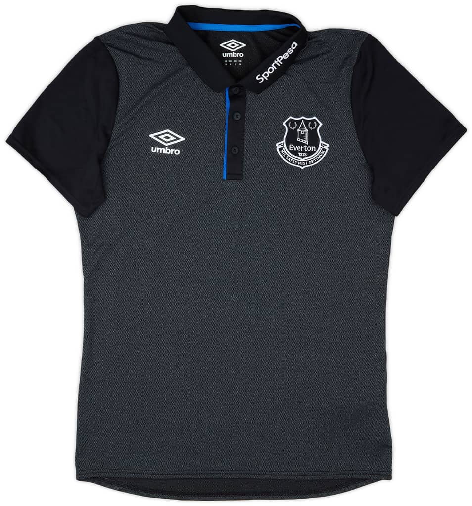 2018-19 Everton Umbro Polo Shirt - 9/10 - (M)