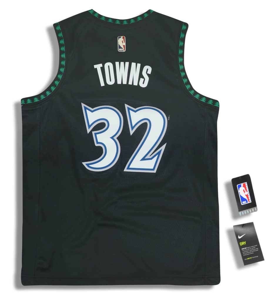1996 Minnesota Timberwolves Towns #32 Nike Hardwood Classics Swingman Jersey Y - W/Tags