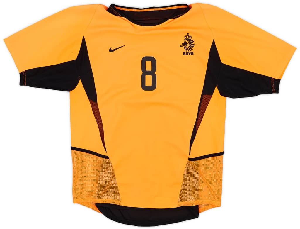 2002-04 Netherlands Authentic Home Shirt Davids #8 - 7/10 - (S)