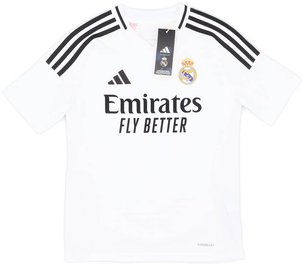2024-25 Real Madrid Home Shirt Vini Jr #7 (KIDS)